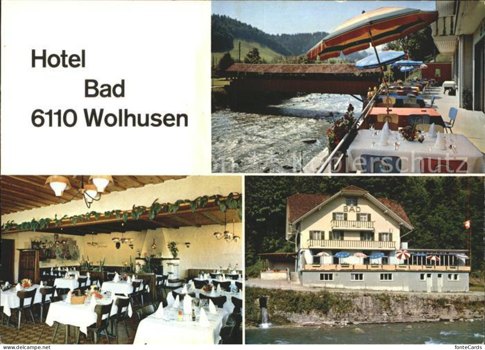 11904291 Wolhusen Hotel Bad Wolhusen Terrasse Gastraum Wolhusen - Otros & Sin Clasificación