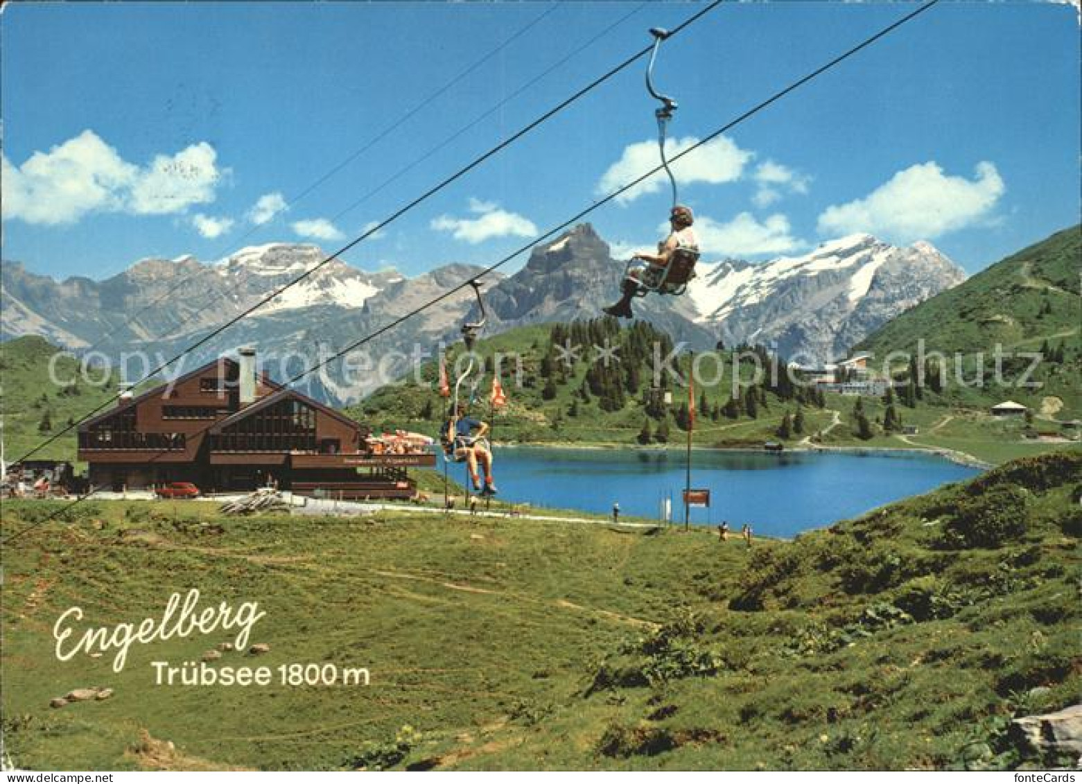 11904288 Engelberg OW Truebsee Sessellift Restaurant Alpstuebli Engelberg - Otros & Sin Clasificación