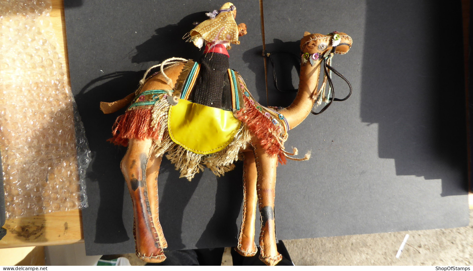 LEATHER MADE VINTAGE CAMEL WITH ABAB RIDER - Sonstige & Ohne Zuordnung