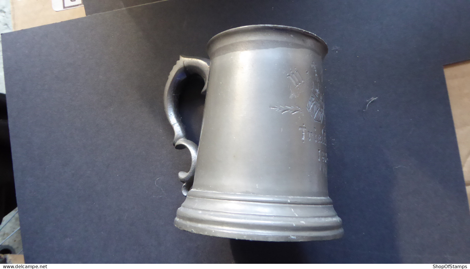 TRIAL EIGHTS 1875 III T.B.C OXFORD/CAMBRIDGE RACE CUP IN PEWTER - Sonstige & Ohne Zuordnung