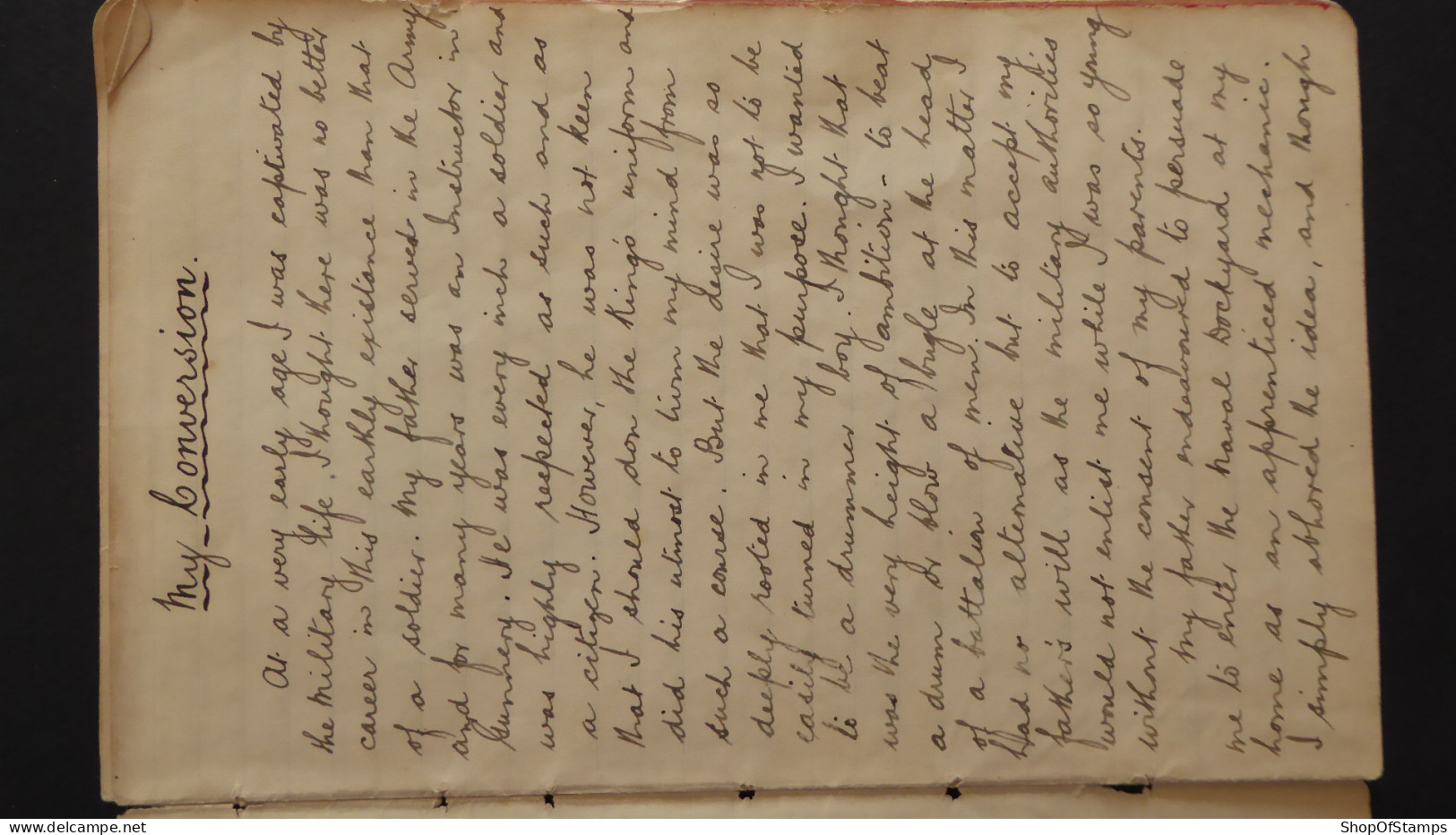MISSIONARY DIARY HAND WRITTEN BY Wm MANN, TIBETAN MISSIONARY PERIOD 1919 - Historical Documents