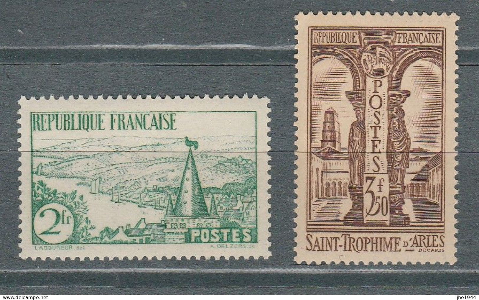 France N° 301 Et 302 ** Sites, 2 Valeurs - Ungebraucht