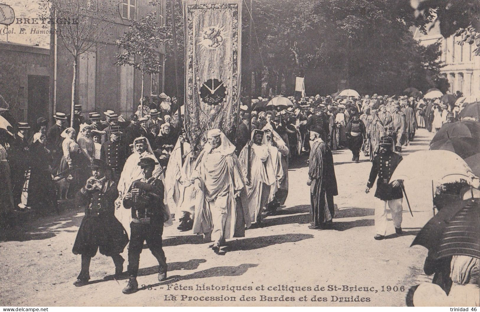 SAINT BRIEUC 22  FETES HISTORIQUES 1906 ( LA PROCESSION DES BARDES ET DES DRUIDES ) - Saint-Brieuc