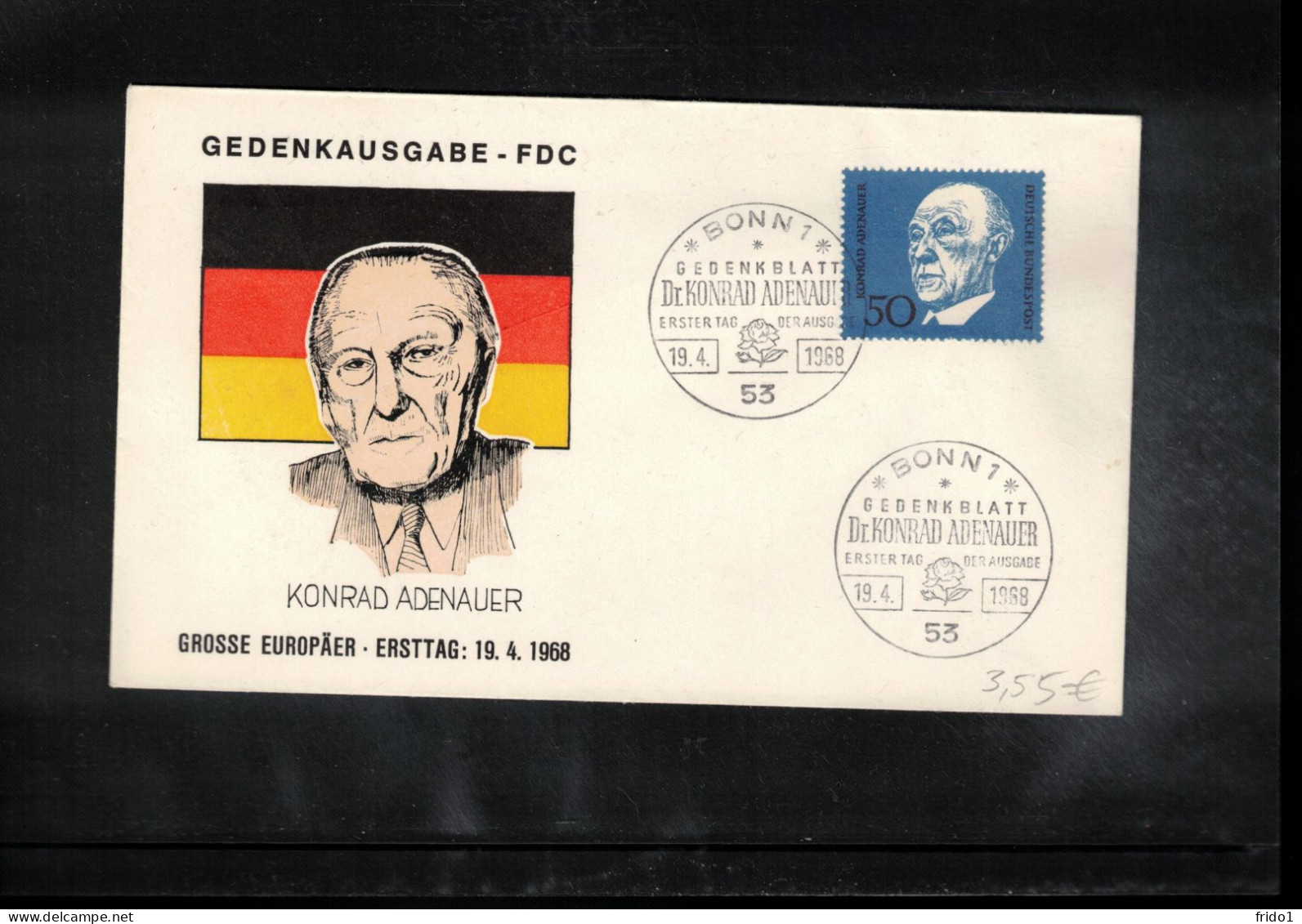 Germany / Deutschland 1968 Konrad Adenauer FDC - Autres & Non Classés