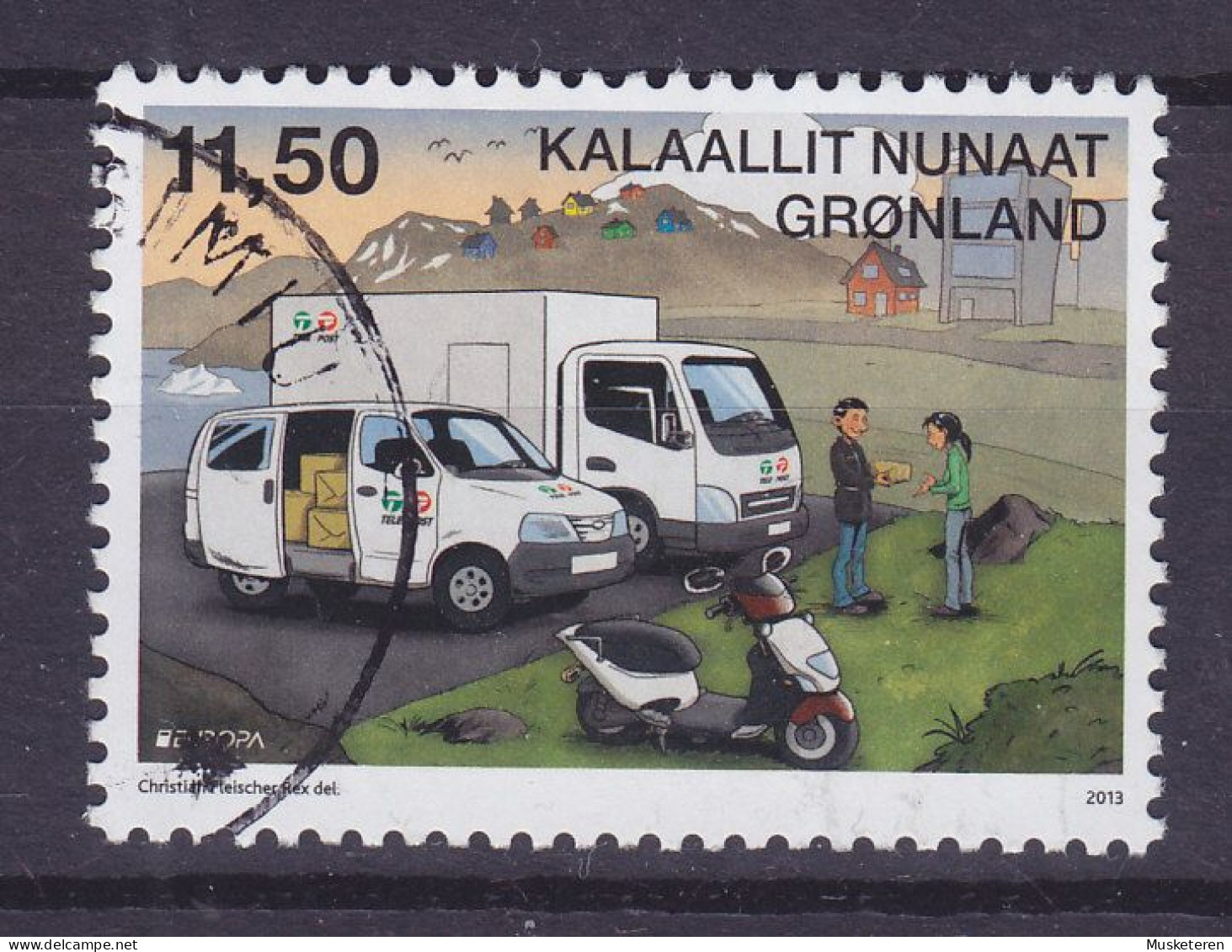 Greenland 2013 Mi. 635, 11.50 (Kr) Europa CEPT Postfahrzeug Kleintransporter - Used Stamps