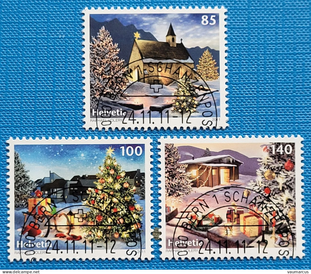 2011 Zu 1413-15 / Mi 2224-26 / YT 2156-58 Noël Obl. - Used Stamps