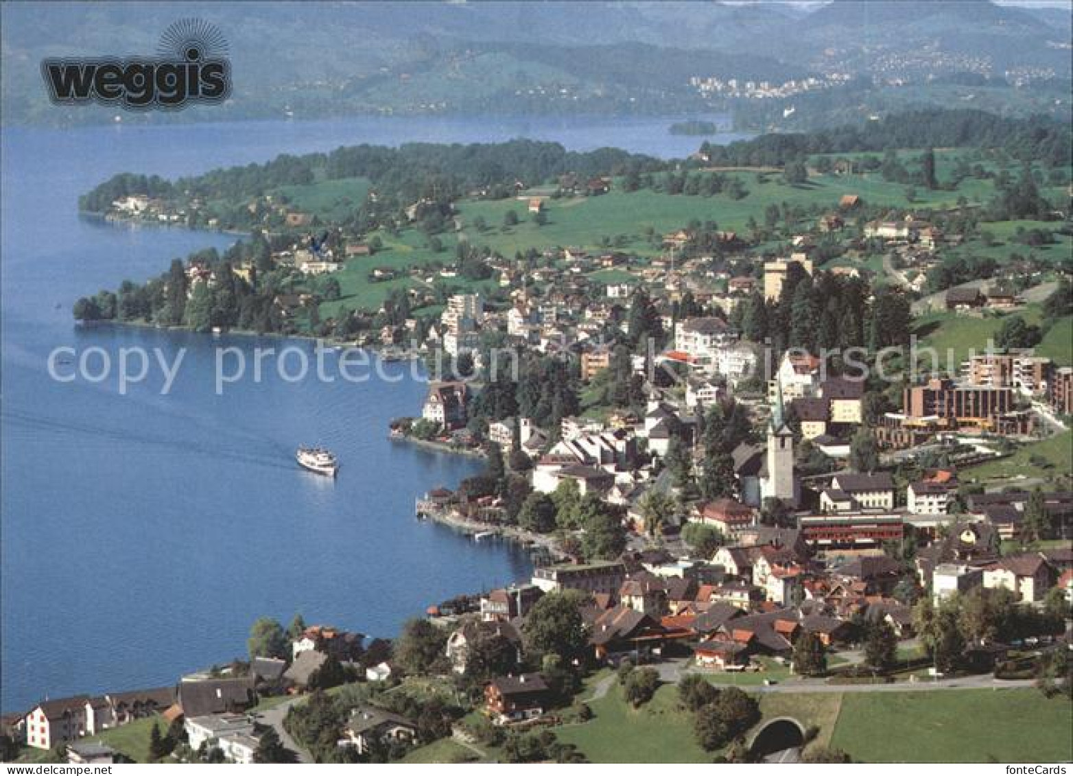 11904114 Weggis Vierwaldstaettersee Fliegeraufnahme Kurhaus Seeblick Weggis - Otros & Sin Clasificación