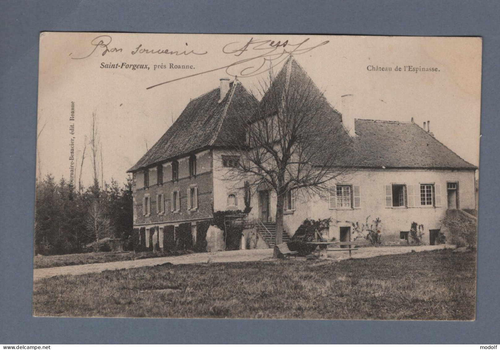 CPA - 42 - Saint-Forgeux, Près Roanne - Château De L'Espinasse - Circulée En 1904 - Roanne