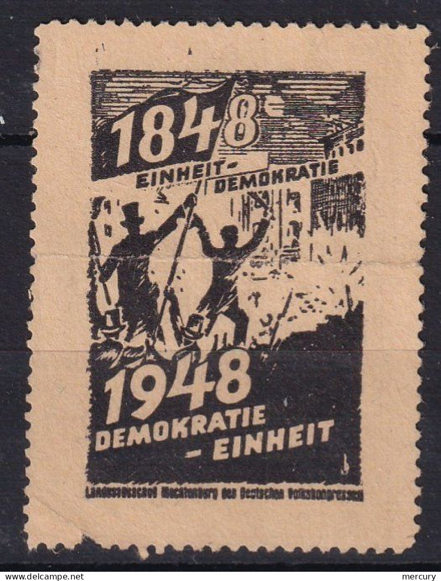 RDA - Vignette Pour La Démocratie  - Unused Stamps