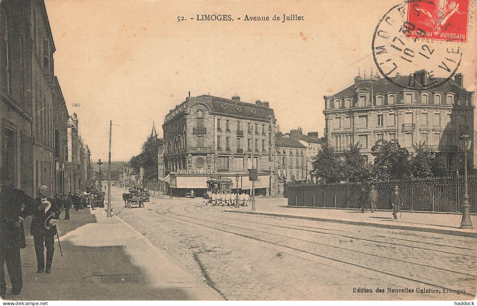 LIMOGES : AVENUE DE JUILLET - Limoges