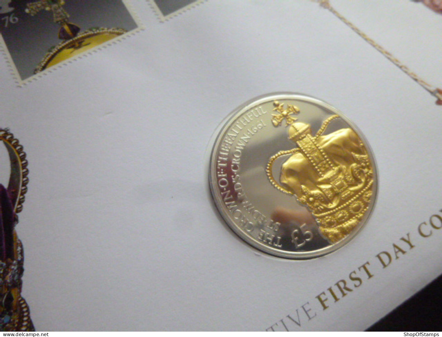 GREAT BRITAIN SG 3187+ 2011 CROWN JEWELS 350TH ANNIVERSARY With GUERNSEY COIN FDC - Otros & Sin Clasificación