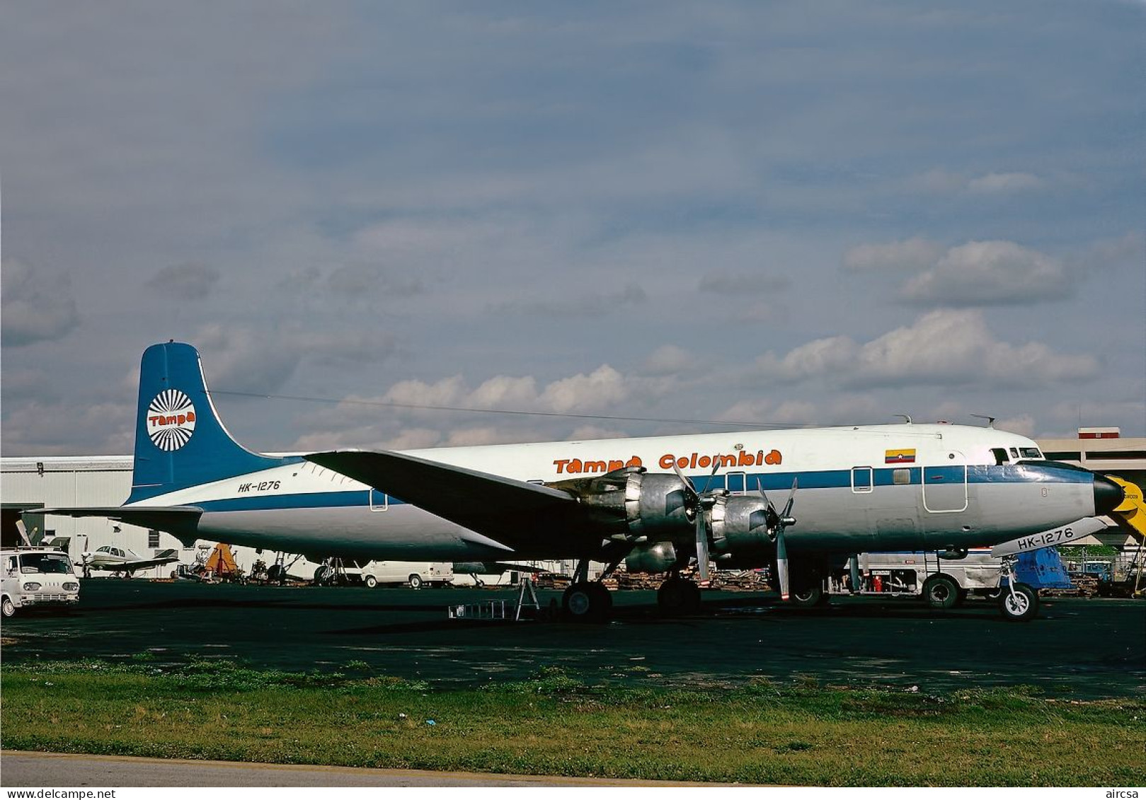 Aviation Postcard-WGA-1470 TAMPA COLOMBIA Douglas DC-6 - 1946-....: Modern Era