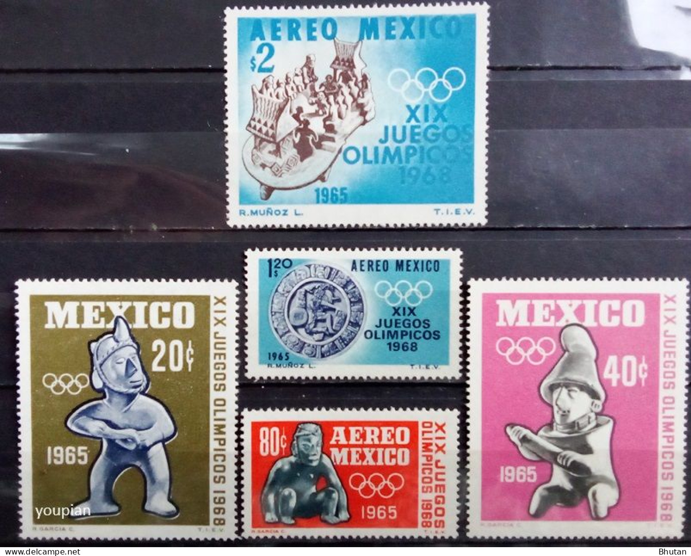 Mexico 1965, Summer Olympic Games In Mexico City, MNH Stamps Set - Mexico