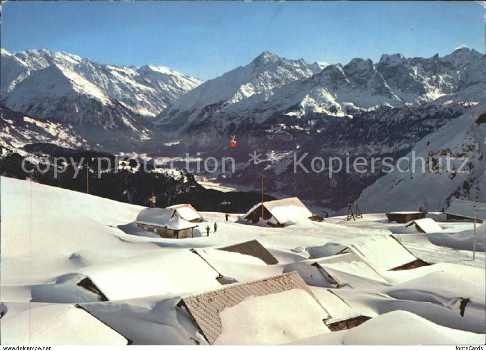 11904034 Schoenbueel Lungern Luftseilbahn Alp Breitenfeld Berner Alpen Lungern - Otros & Sin Clasificación