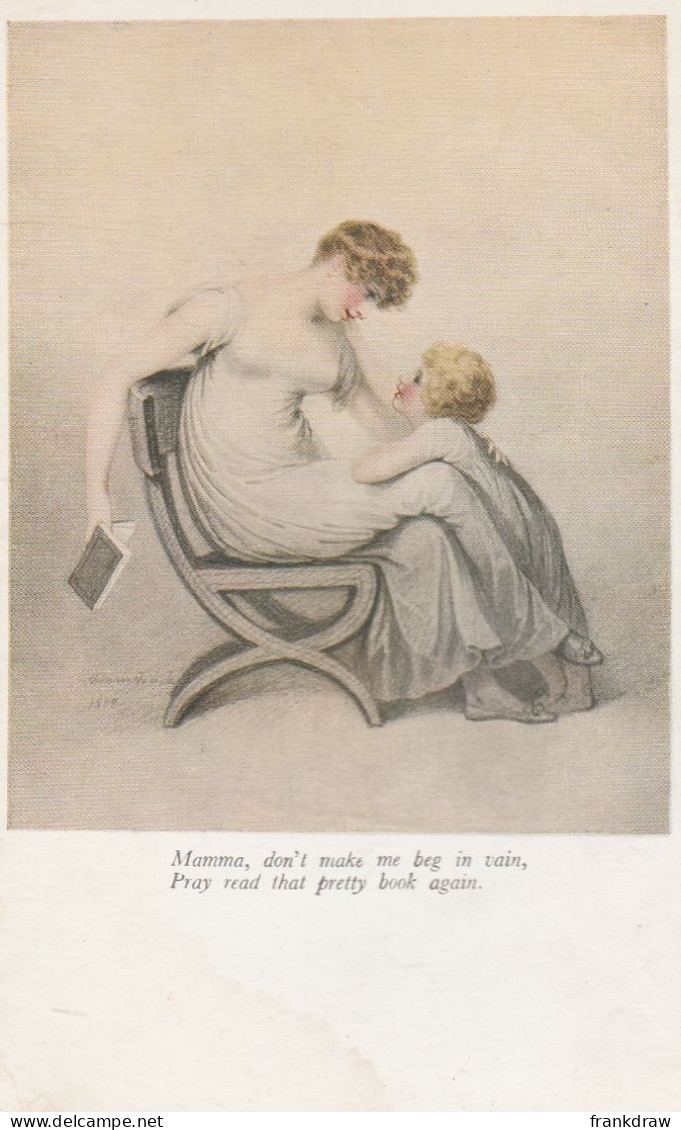 Postcard - Art - Adam Buck - Mother And Child, Card No.p112 - Good - Ohne Zuordnung