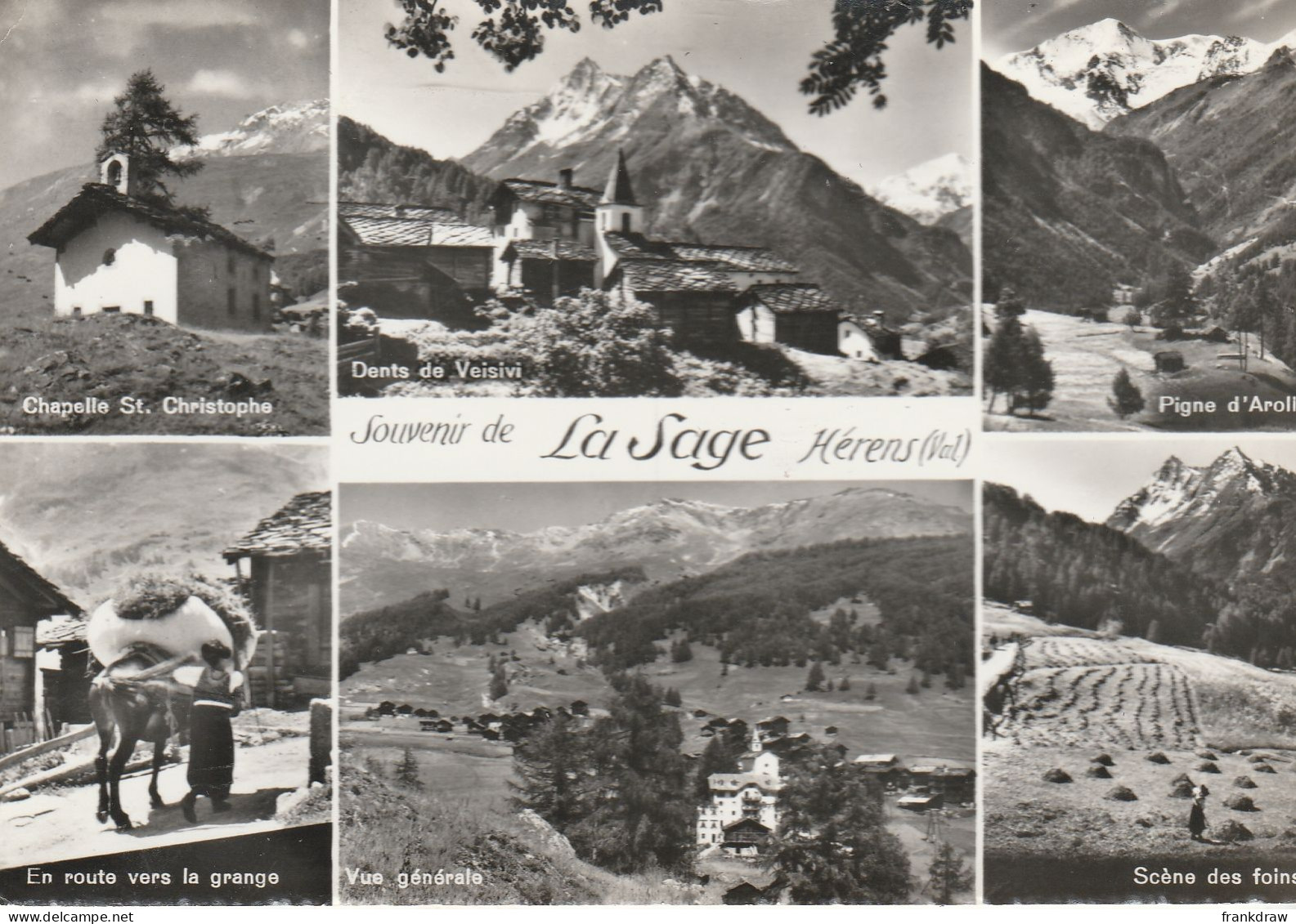Postcard - La Sage Six Views - Card No.2857 - Posted But Date Unreadable - Very Good - Unclassified