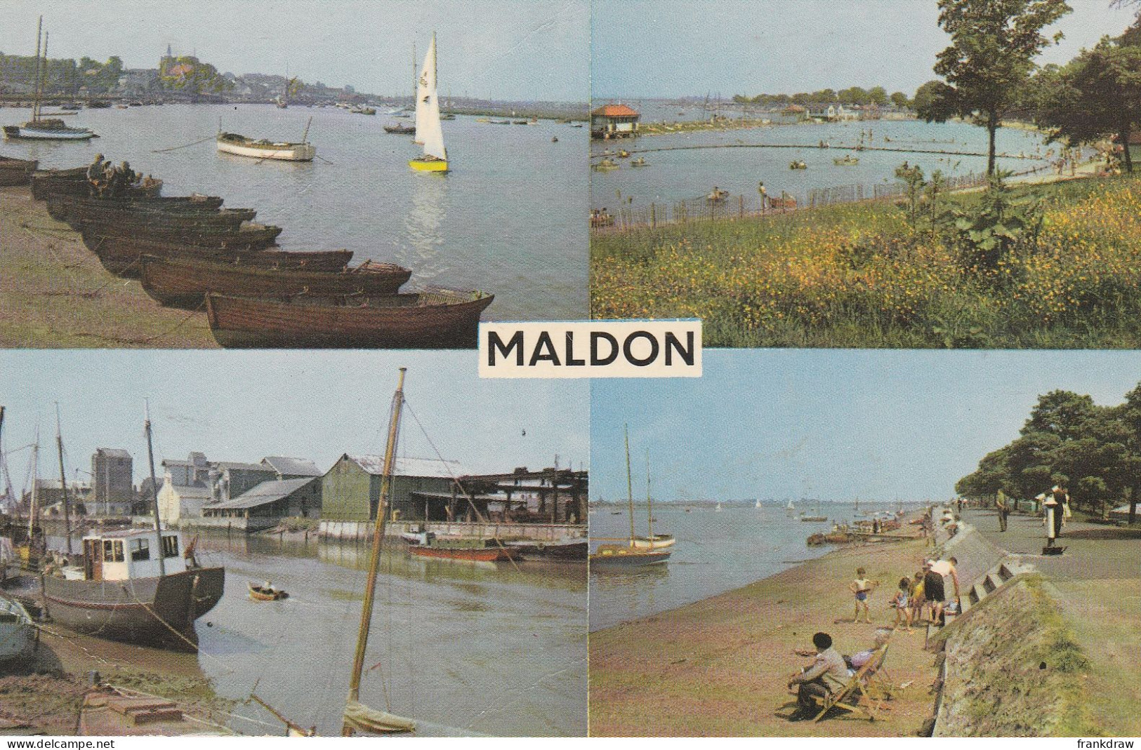 Postcard - Maldon Four Views - Card No.plc8272  - Very Good - Zonder Classificatie