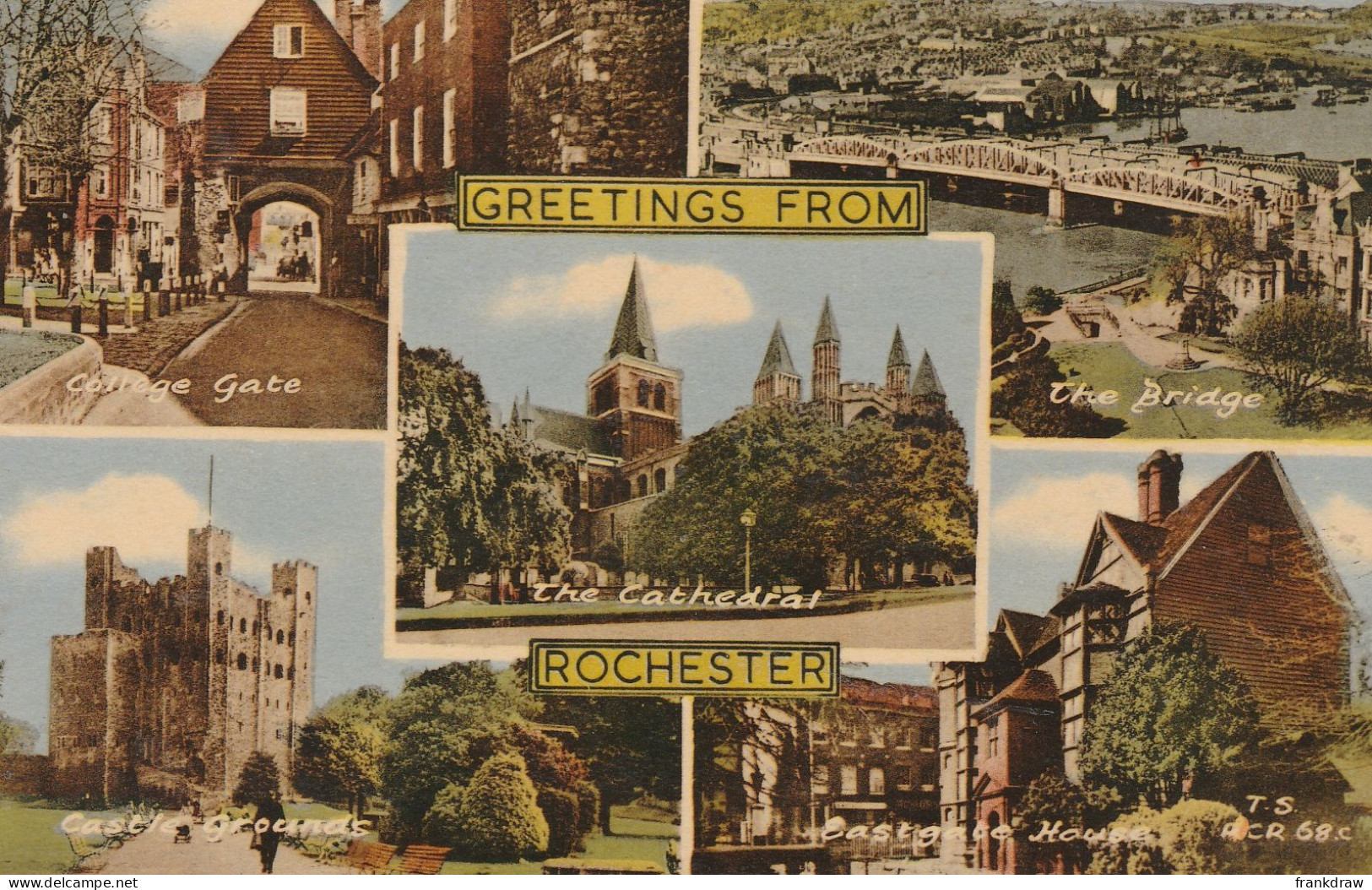 Postcard - Rochester - Five Views - Frith Card Rcr68c - Very Good - Ohne Zuordnung