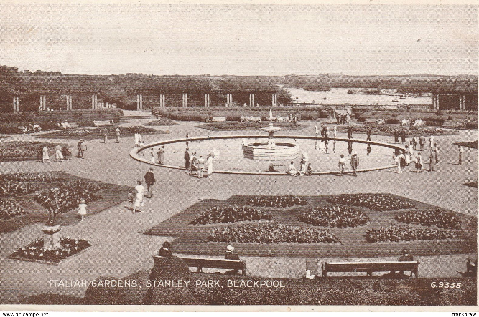 Postcard - Italian Gardens, Stanley  Park, Blackpool - Card No.g9335 - Very Good - Zonder Classificatie