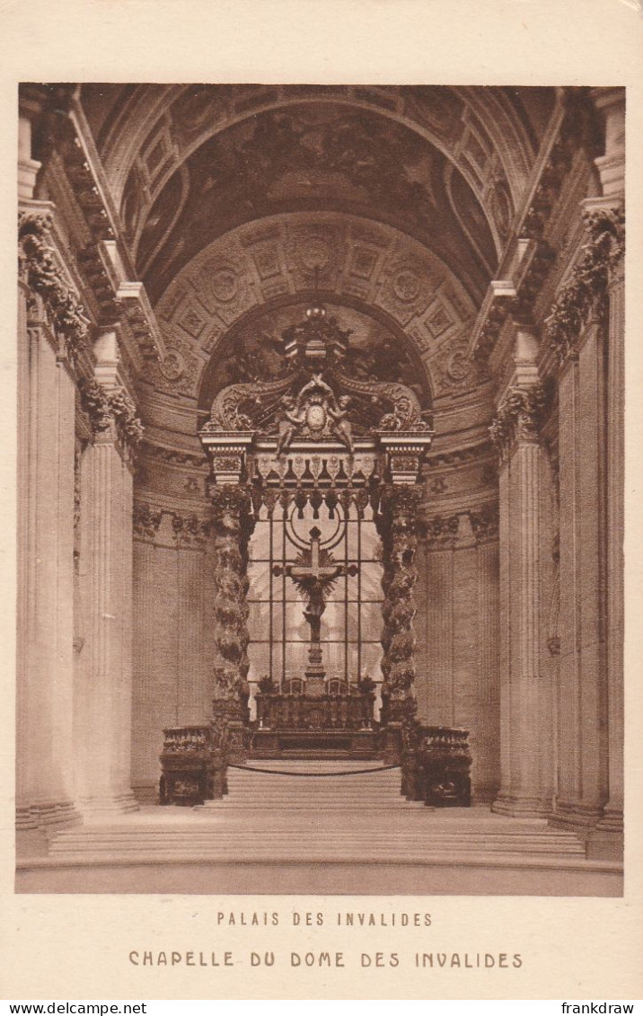 Postcard - Chapelle Du Dome Des Invalides - Card No.3517 -  Very Good - Unclassified
