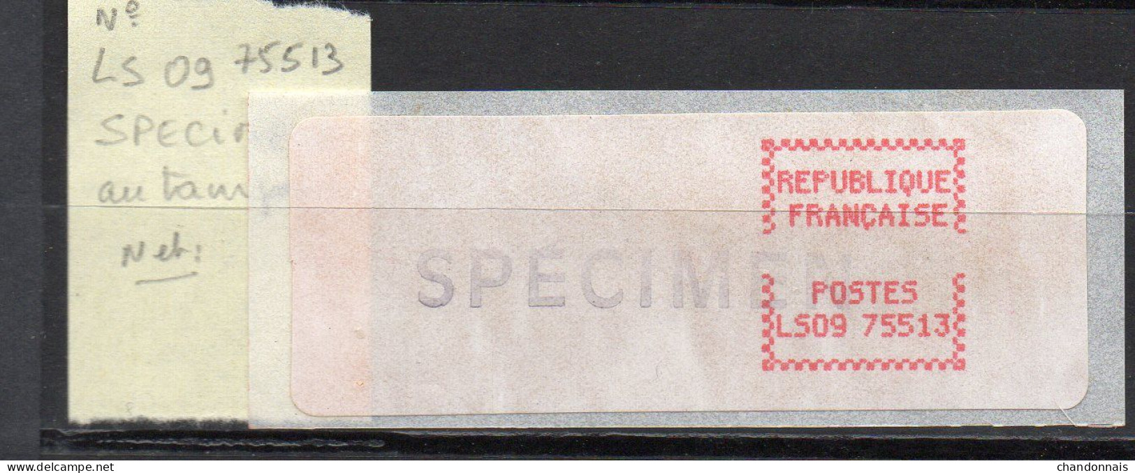 (L68) LS 09 Paris Av. D'Italie (75513)   Service SPECIMEN (voir Détails) - 1981-84 LS & LSA Prototypes