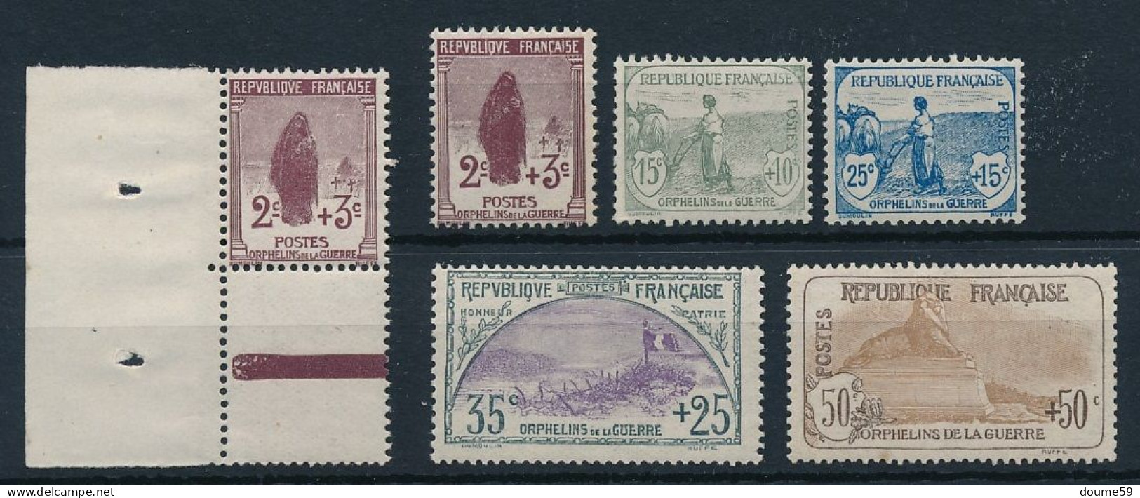 AC-265: FRANCE:  N° 148** BDF-148**-150/151** Gomme 2ème Choix-152*-153* (2 Pts De Rouille) - Nuevos