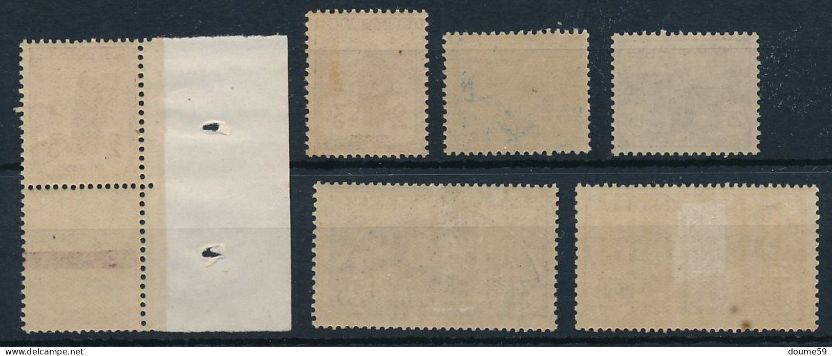 AC-265: FRANCE:  N° 148** BDF-148**-150/151** Gomme 2ème Choix-152*-153* (2 Pts De Rouille) - Unused Stamps