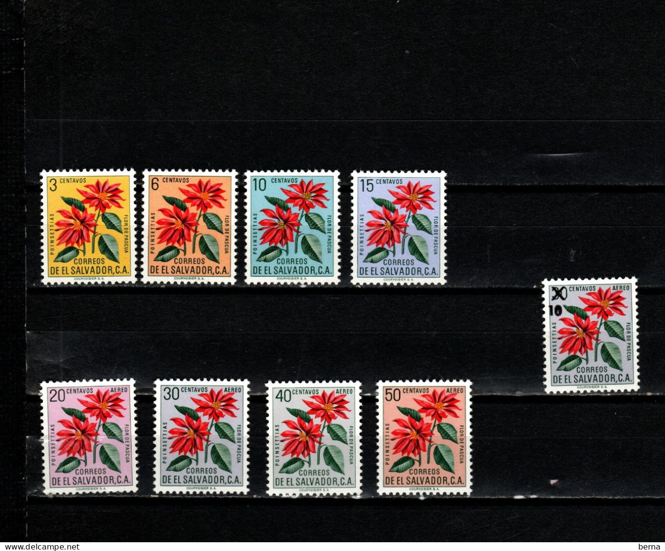 FLOWERS MNH SALVADOR 664/667+AIRMAIL 170/173+180 - Autres & Non Classés