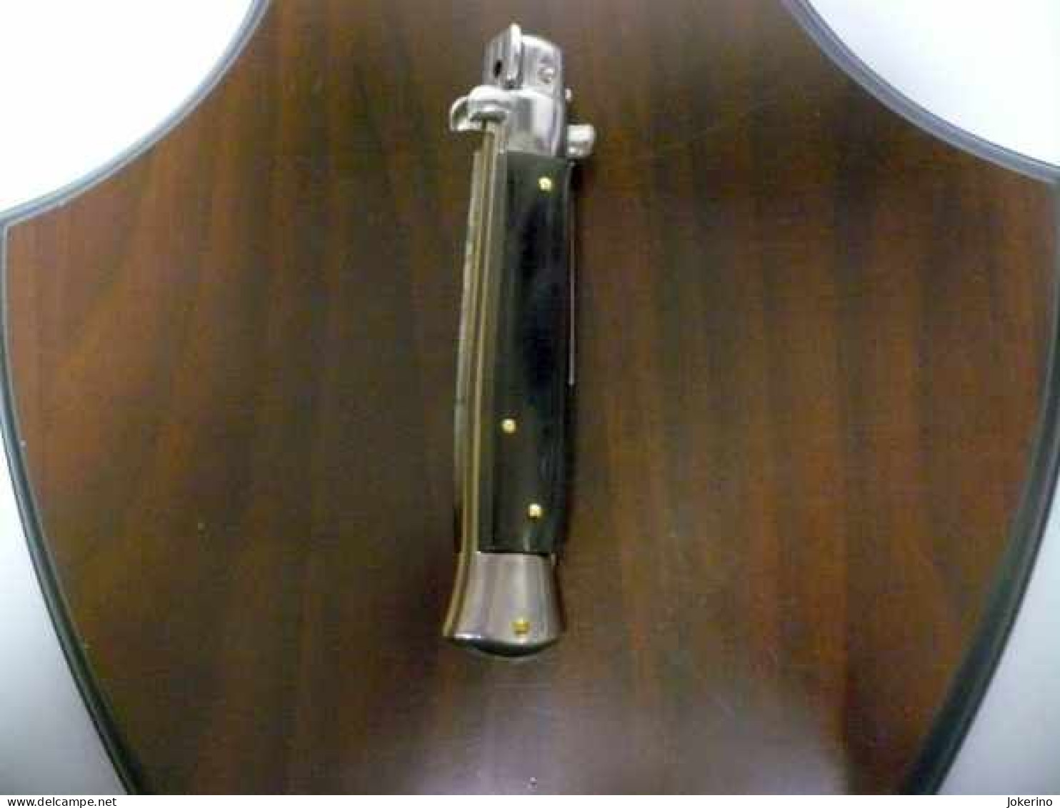 Frank Beltrame -italian stiletto- 23cm - impugnatura di corno di bufalo scuro - modello FB 23/58B - 4