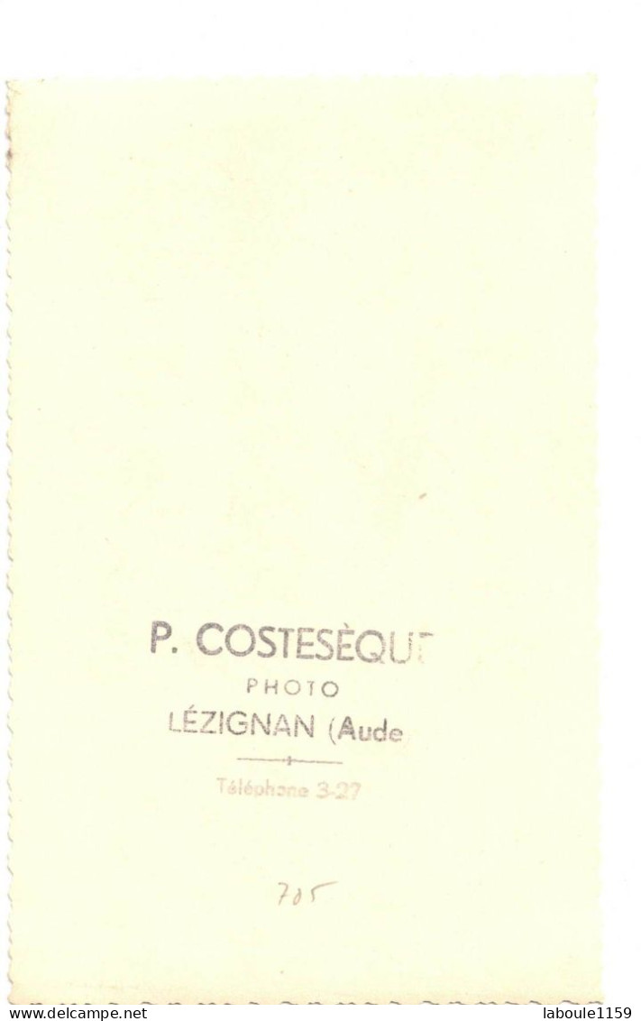 OCCITANIE CARTE TYPE PHOTO DENTELEE BROMURE COUPLE PORTRAIT MARIAGE ? PHOTO COSTESEQUE LEZIGNAN A IDENTIFIER LOCALISER - Personas Anónimos