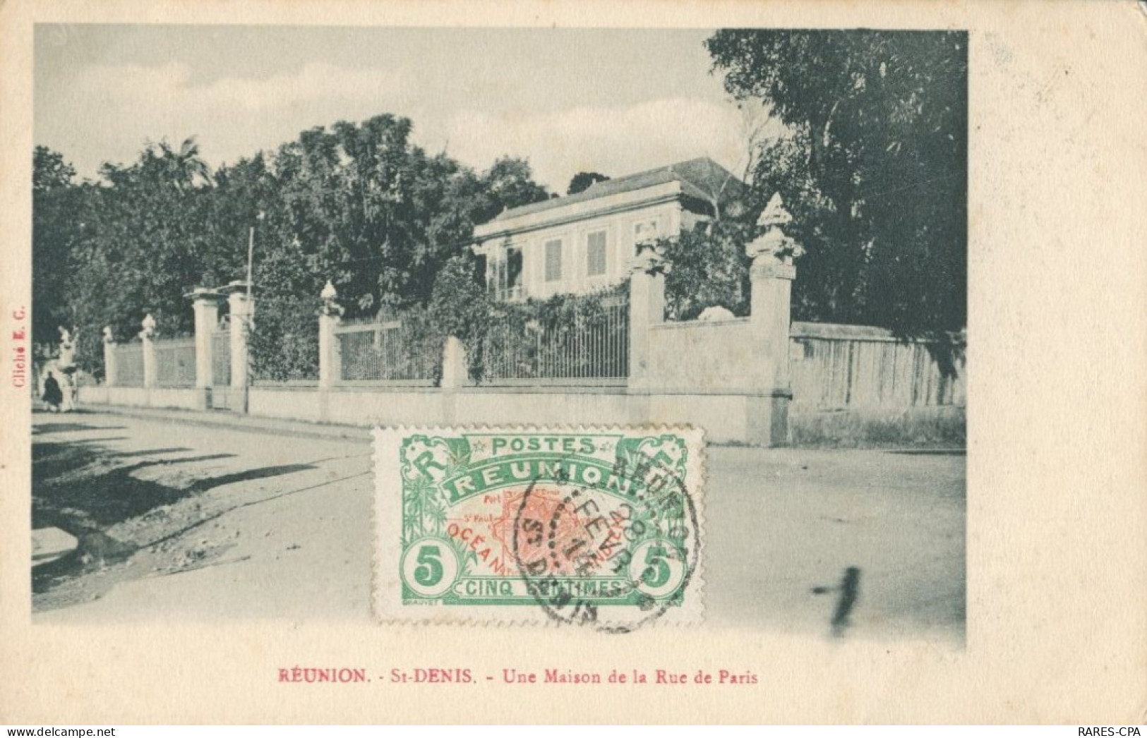 LA REUNION - SAINT DENIS - Une Maison De La Rue De Paris   - TB / RARE - Saint Denis
