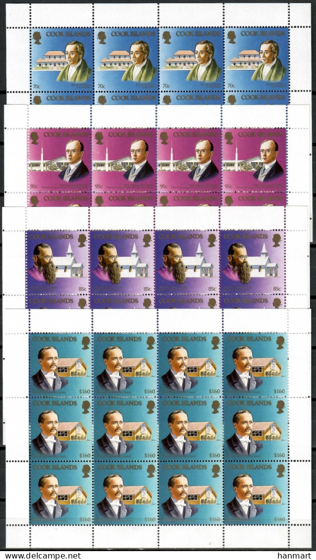 Cook Islands 1980 Mi Sheet 1291-1294 MNH  (ZS7 CKIark1291-1294) - Autres