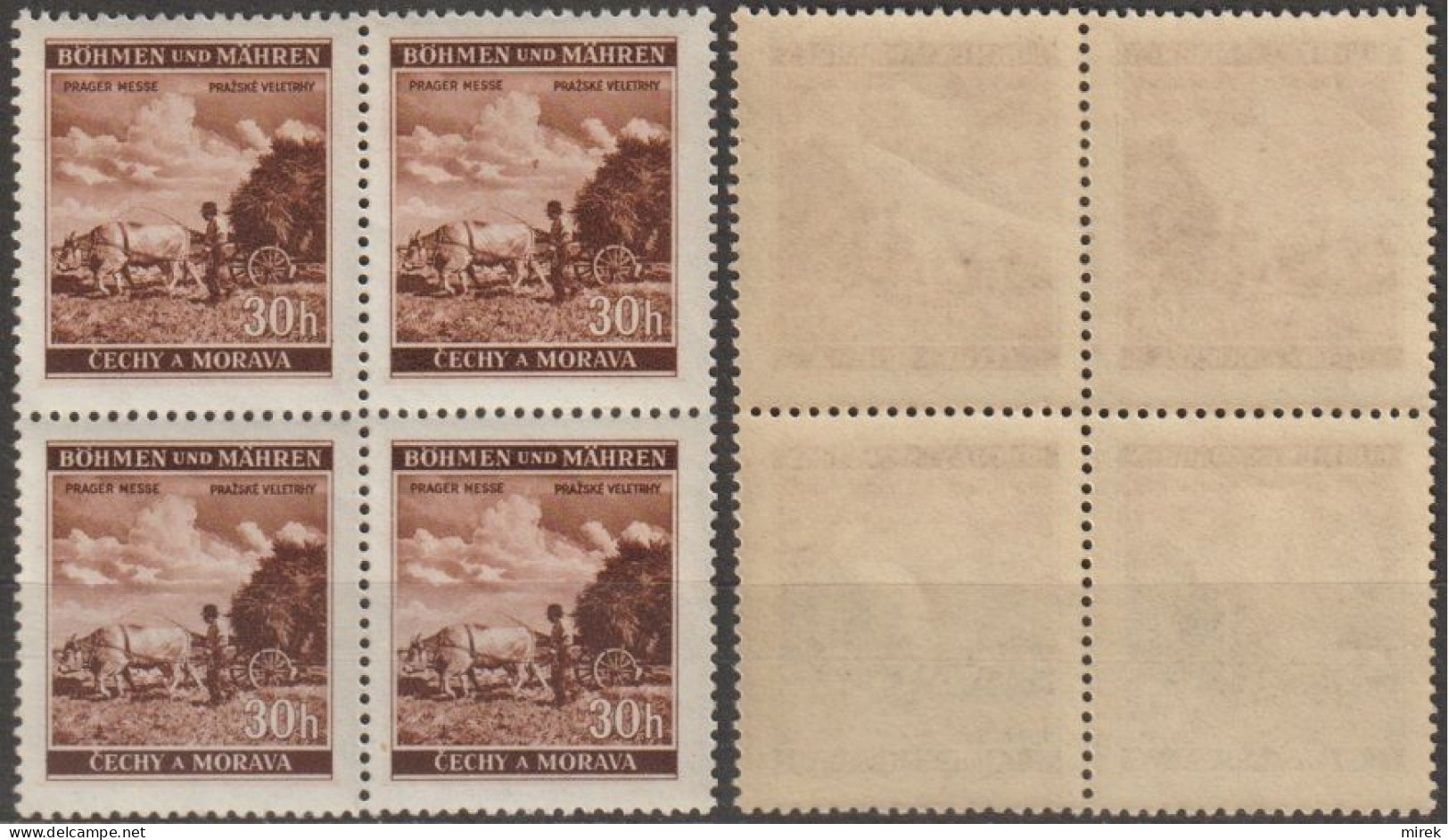 34/ Pof. 64, Yellow Gum - Unused Stamps