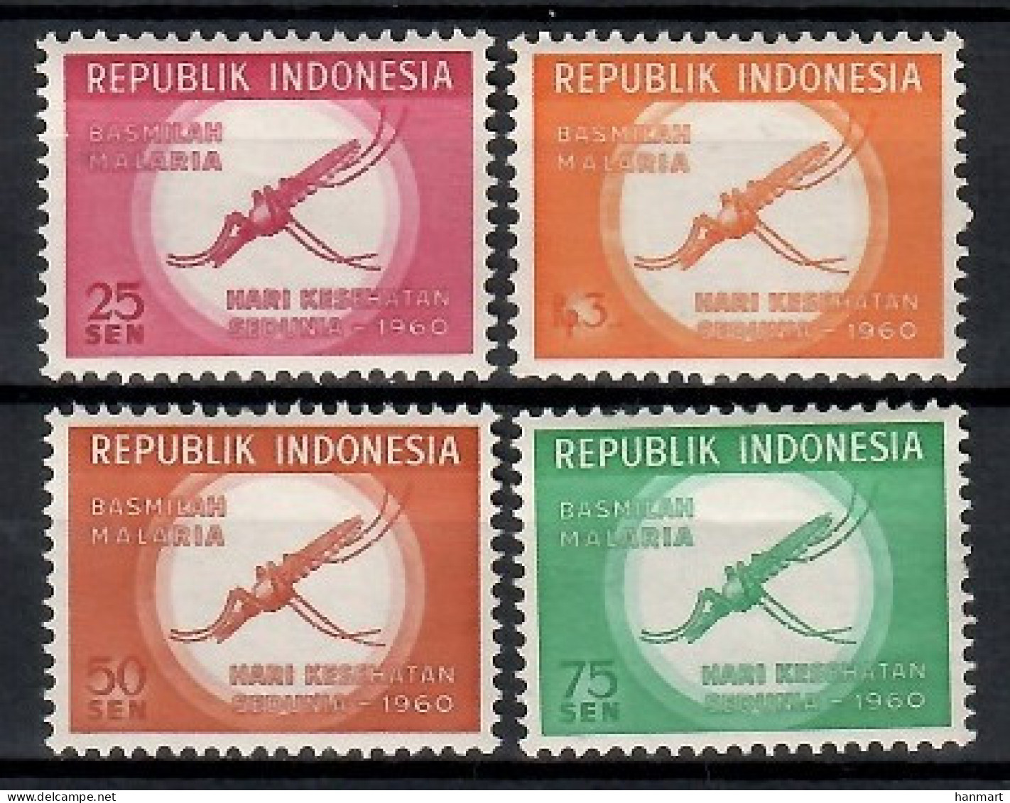 Indonesia 1960 Mi 277-280 MNH  (ZS8 INS277-280) - Medicine
