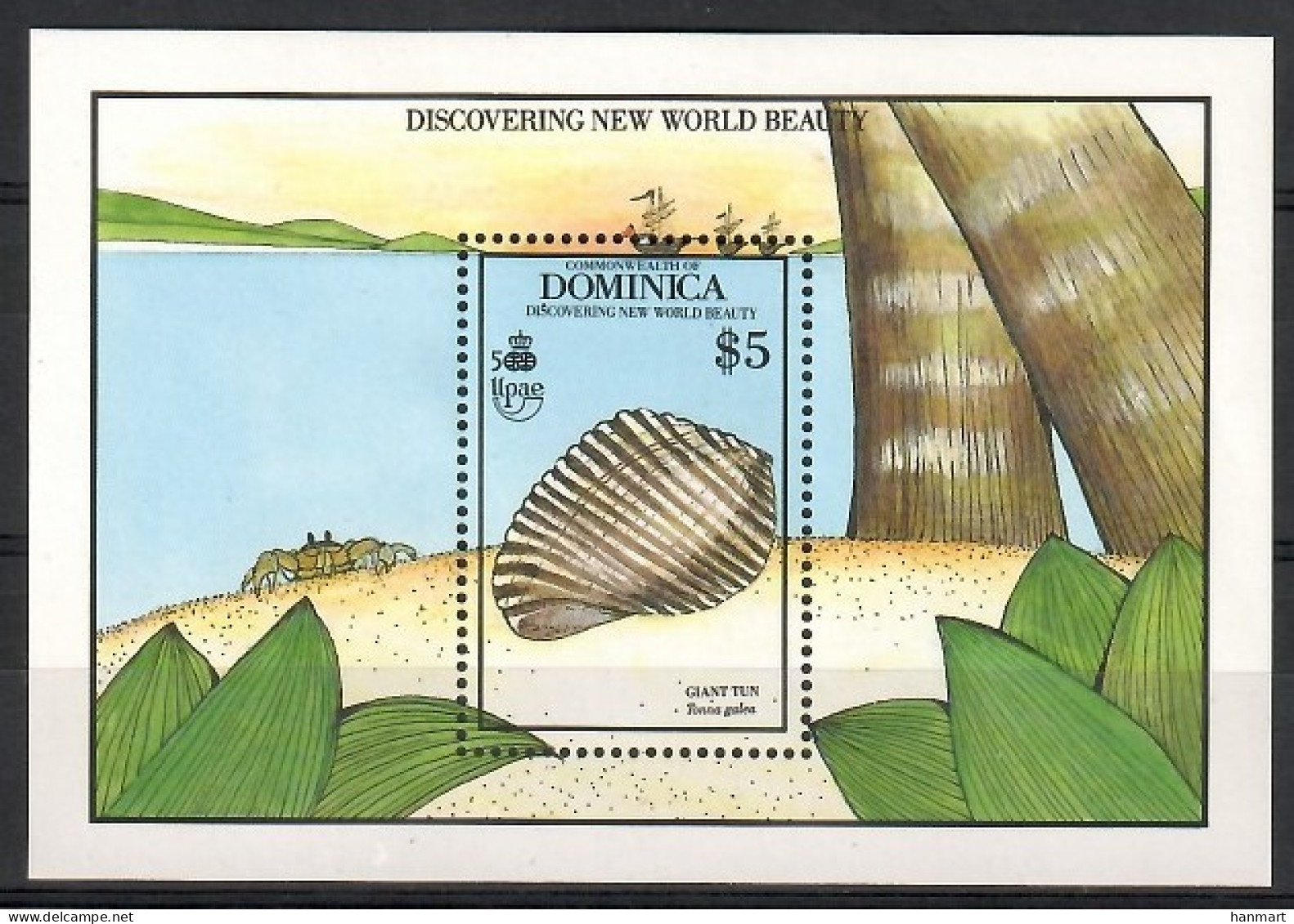 Dominica 1990 Mi Block 167 MNH  (ZS2 DMNbl167) - Sonstige & Ohne Zuordnung