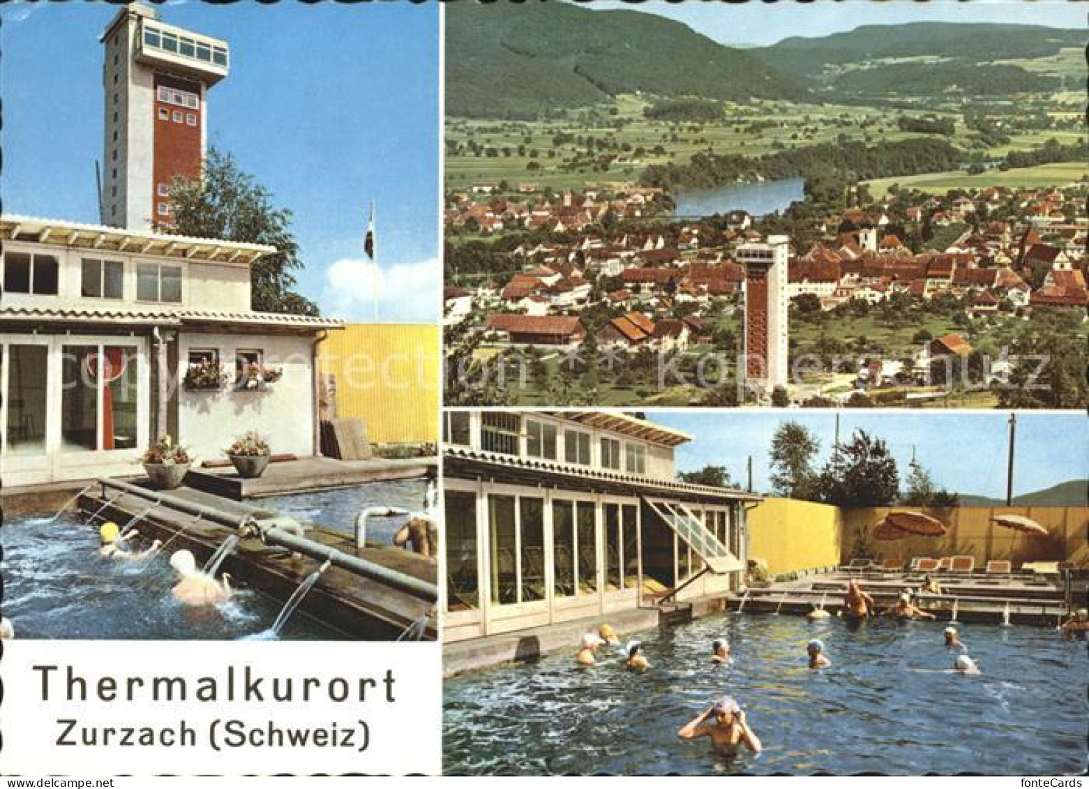 11903934 Zurzach Thermalschwimmbad Hotelturm Panorama Bad Zurzach - Sonstige & Ohne Zuordnung