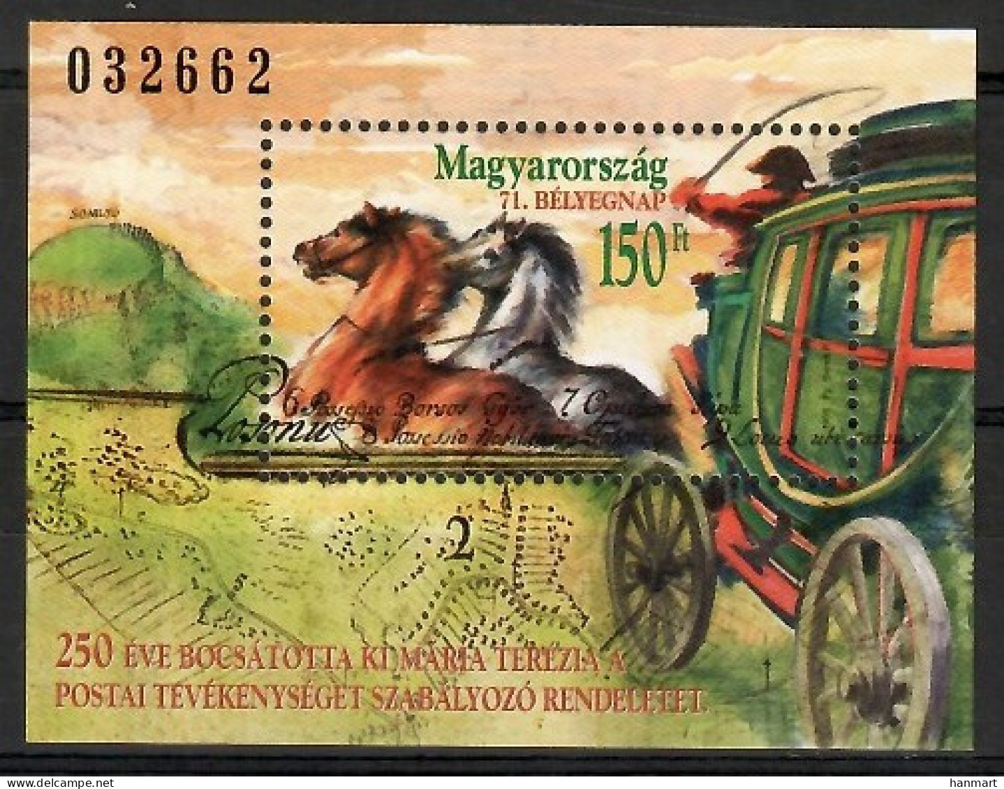 Hungary 1998 Mi Block 245 MNH  (ZE4 HNGbl245) - Pferde