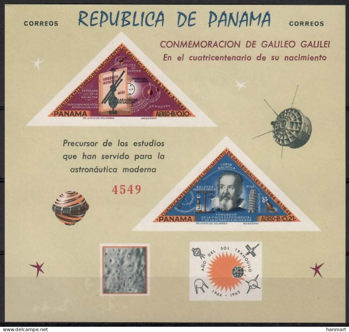 Panama 1965 Mi Block 37 MNH  (ZS1 PNMbl37) - Andere & Zonder Classificatie