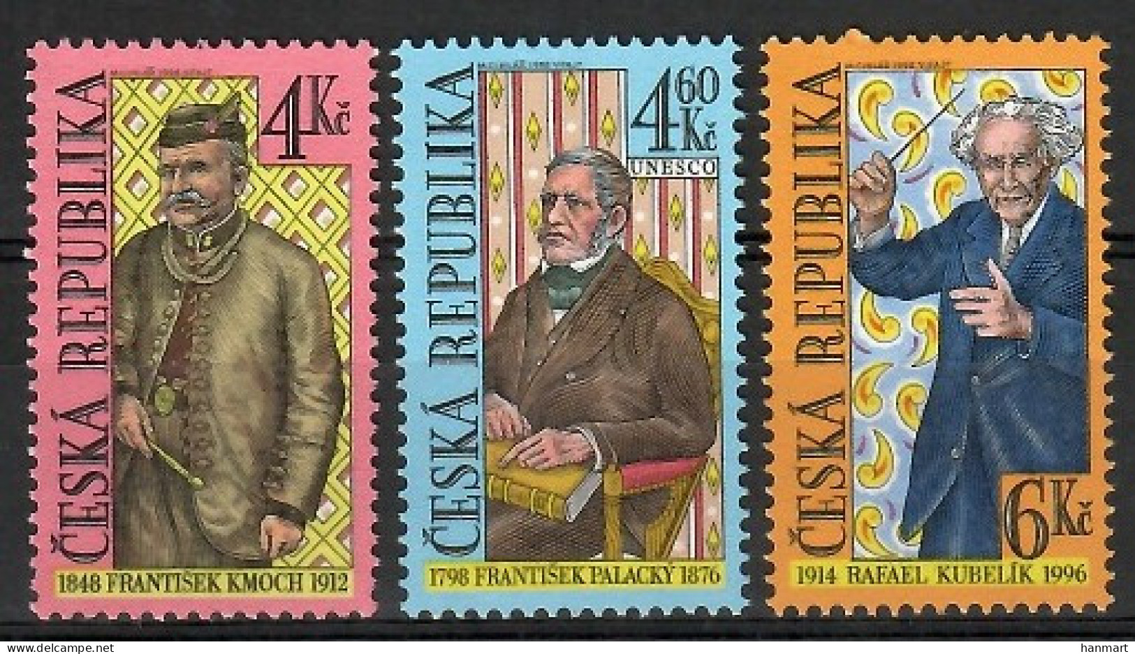 Czech Republic 1998 Mi 184-186 MNH  (ZE4 CZR184-186) - Musik