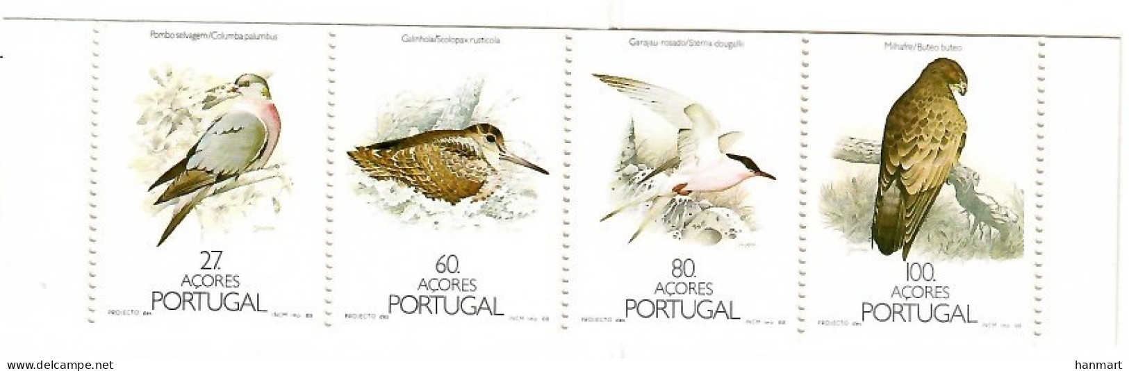 Azores 1988 Mi Mh 8 MNH  (ZE1 AZRmh8) - Eagles & Birds Of Prey