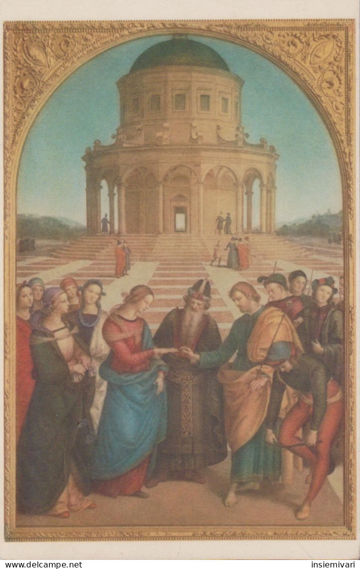 CARTOLINA MILANO.Pinac.Brera.Lo Sposalizio Di Maria Vergine (Raffaello Sanzio).n.v. - Autres & Non Classés