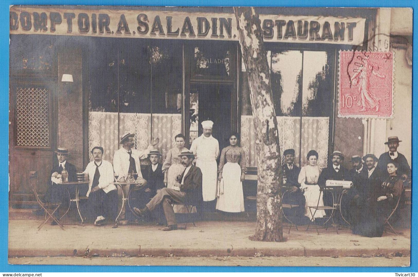 CARTE PHOTO ALLIER (03) - VICHY - COMPTOIR A. SALADIN RESTAURANT - Vichy