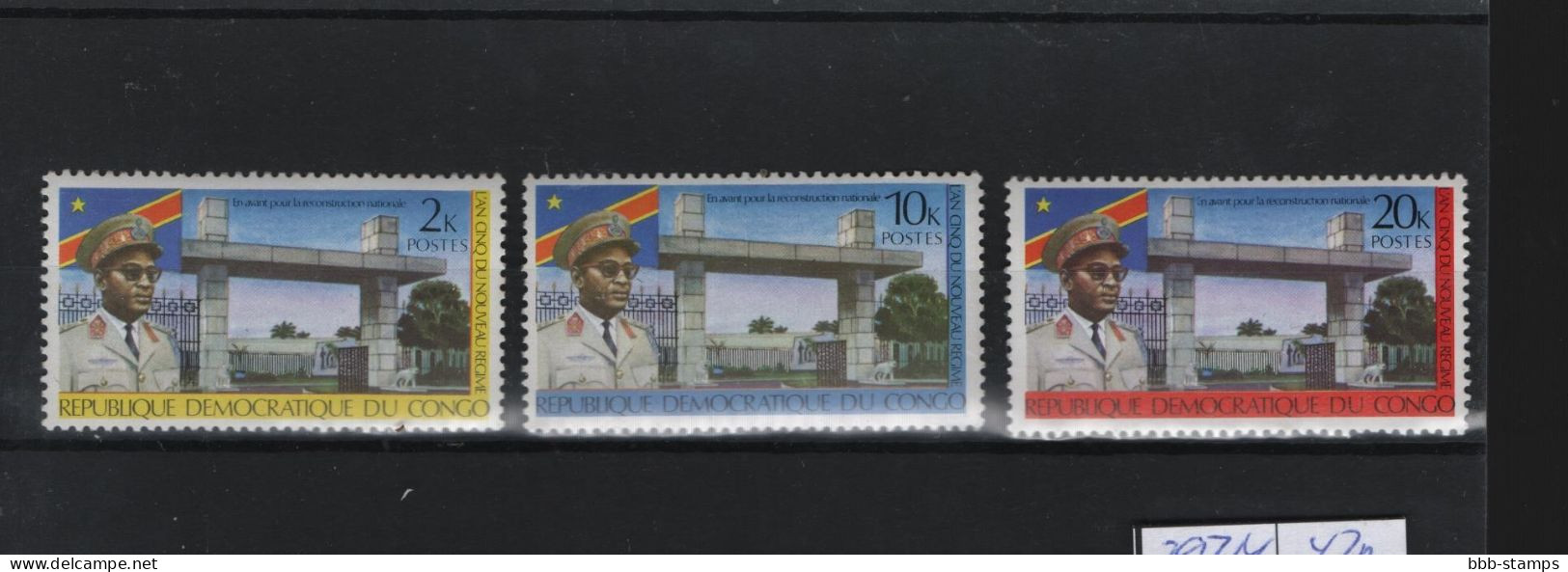 Kongo Kinshasa Michel Cat.No. Mnh/** 392/394 - Nuovi