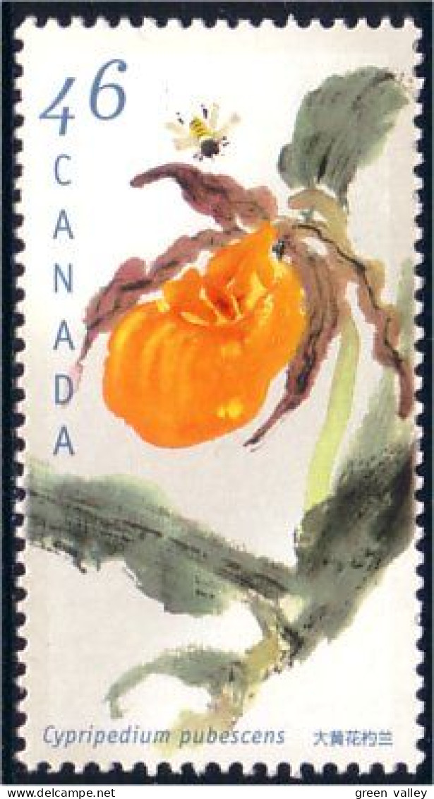 Canada Orchid Orchidée Abeille Bee Variété Pos 5 MNH ** Neuf SC (C17-90ia) - Unused Stamps