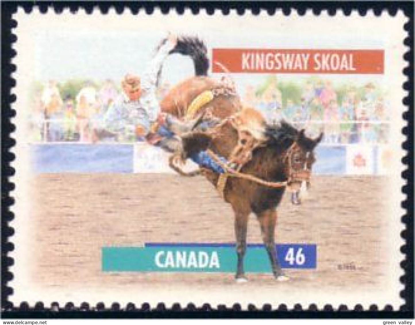 Canada Cheval Horse Pferd Kingsway Skoal 13 X 13.4 MNH ** Neuf SC (C17-92c) - Chevaux