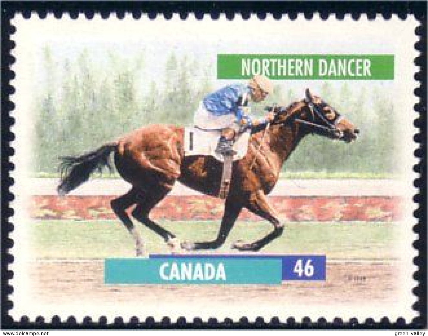 Canada Cheval Horse Pferd Northern Dancer 13 X 13.4 MNH ** Neuf SC (C17-91a) - Unused Stamps
