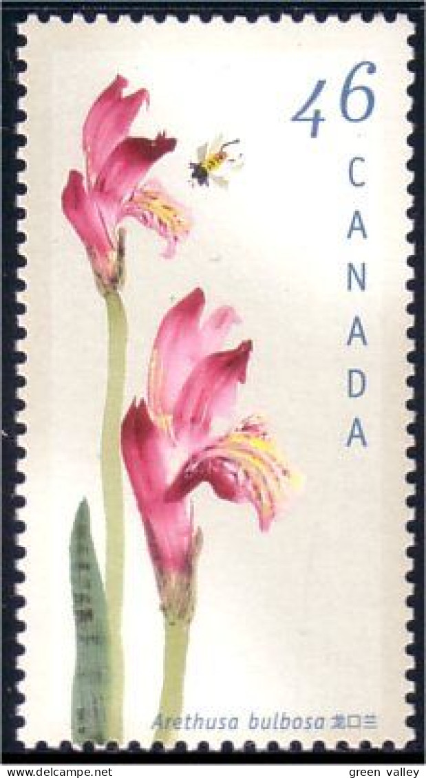 Canada Orchid Orchidée Abeille Bee Variété Pos 11 MNH ** Neuf SC (C17-87ib) - Honingbijen