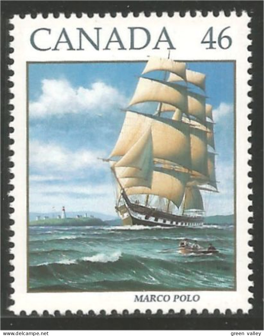 Canada Bateau Voilier Marco Polo Sailing Ship 13.1x13.0 MNH ** Neuf SC (C17-79aia) - Unused Stamps