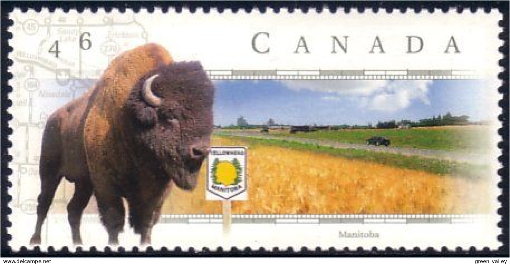 Canada Manitoba Bison MNH ** Neuf SC (C17-81b) - Sonstige & Ohne Zuordnung