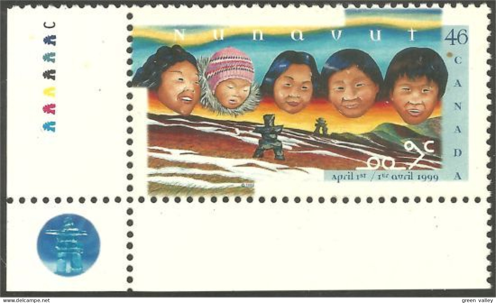 Canada Inuit Inuk Inuksuk Inukshuk MNH ** Neuf SC (C17-84bg) - Indianen